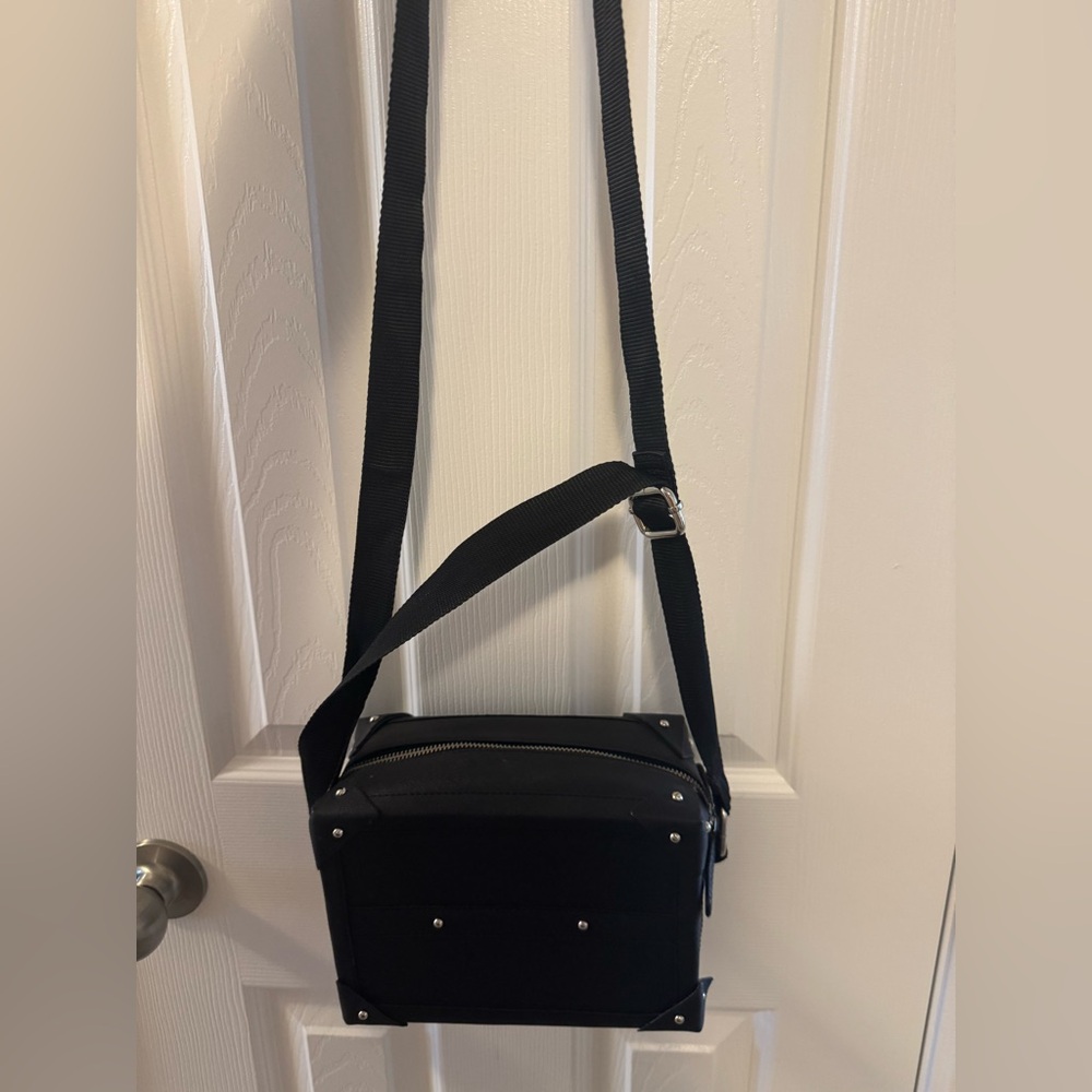 Asos Black Textured Cubed Bag